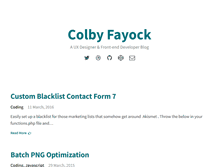 Tablet Screenshot of colbyfayock.com